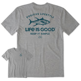 Men's Positive Lifestyle Tuna Fish Short Sleeve Tee