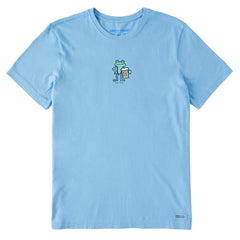 Men's Quirky Short King Frog Short Sleeve Crusher Tee