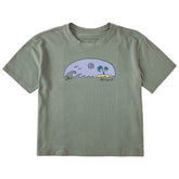 Women's Island Surf Short Sleeve Crusher Boxy Tee