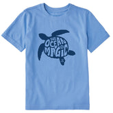 Kids Ocean is Magic Turtle Short Sleeve Crusher Tee