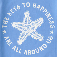 Women's Keys to Happiness Starfish Crusher Tank