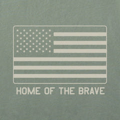 Women's Home of the Brave Flag Short Sleeve Crusher Tee