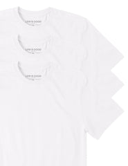 Men's Solid 3 Pack Crusher Crew - White