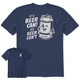 Men's Beer Can Short Sleeve Crusher Tee