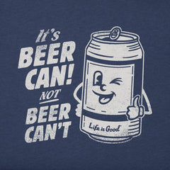 Men's Beer Can Short Sleeve Crusher Tee