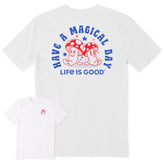 Men's Magical Day Mushrooms Short Sleeve Crusher Tee