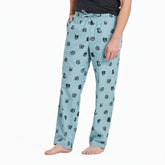 Men's Dog Portrait Pattern Classic Sleep Pant