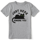 Kids Here to Ignore You Short Sleeve Crusher Tee