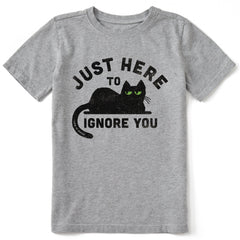 Kids Here to Ignore You Short Sleeve Crusher Tee