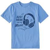 Kids Here for the Music Short Sleeve Crusher Tee