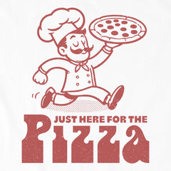 Kids Here for the Pizza Short Sleeve Crusher Tee