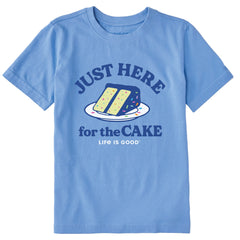 Kids Here for the Cake Short Sleeve Crusher Tee