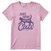 Women's Here for the Cats Short Sleeve Tee