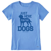 Women's Here for the Dogs Short Sleeve Tee