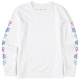 Kids Winter Icons Long Sleeve Crusher Tee