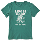 Women's Just Add Water Frog Short Sleeve Crusher Tee