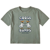 Women's Goose Bumps Mascot Short Sleeve Crusher Boxy Tee