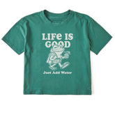 Women's Just Add Water Frog Short Sleeve Crusher Boxy Tee