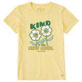 Women's Kind is the New Cool Flowers Short Sleeve Tee