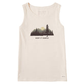 Women's Keep it Simple Evergreen Silo Crusher Tank