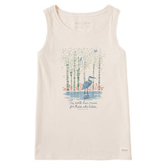 Women's Earth Has Music Heron Crusher Tank