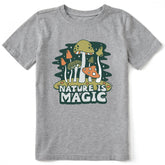 Kids Nature is Magic Mushrooms Short Sleeve Crusher Tee