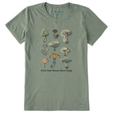 Women's Girls Just Wanna Have Fungi Short Sleeve Crusher Tee