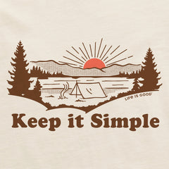 Women's Keep It Simple Sunset Short Sleeve Crusher Vee
