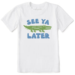 Kids See Ya Later Alligator Short Sleeve Crusher Tee
