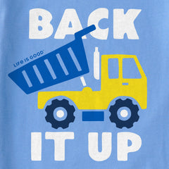 Kids Back it Up Dump Truck Short Sleeve Crusher Tee