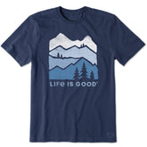Men's Mountain Silhouette Short Sleeve Crusher Tee