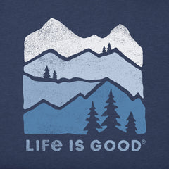 Men's Mountain Silhouette Short Sleeve Crusher Tee