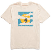 Men's Life is Good Cloud Bird Short Sleeve Crusher Tee