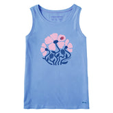 Women's Ladybug Flowers Crusher Tank