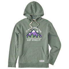 Men's It's a Mountain Get Over It Simply True Fleece Hoodie