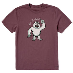Men's We're All Misfits Snow Monster Short Sleeve Crusher Tee
