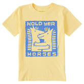 Kids Hold Yer Horses Hug Short Sleeve Crusher Tee