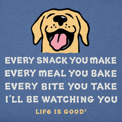 Kids Vintage Ill be Watching You Dog Short Sleeve Crusher Tee