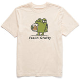 Men's Feelin Crafty Frog Short Sleeve Crusher Tee