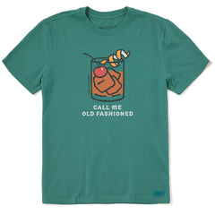 Men's Vintage Call Me Old Fashioned Short Sleeve Crusher Tee