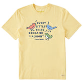 Men's Vintage Gonna Be Alright Birds Short Sleeve Tee