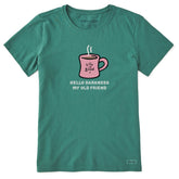 Women's Hello Darkness Coffee Short Sleeve Crusher Tee