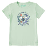 Women's Keys to Happiness Bee Short Sleeve Crusher Tee