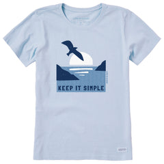 Women's Keep it Simple Gull Short Sleeve Crusher Tee