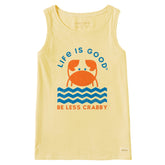 Women's Crafty Be Less Crabby Geometric Crusher Tank