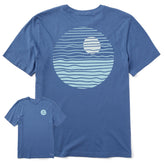 Men's Minimal Round Sunset Short Sleeve Tee