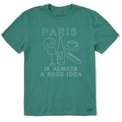 Men's Paris is Always a Good Idea Short Sleeve Crusher Tee