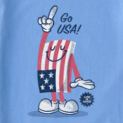 Kids Go USA Flag Guy Short Sleeve Crusher Tee