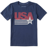 Kids USA Shooting Star Short Sleeve Crusher Tee