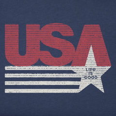 Kids USA Shooting Star Short Sleeve Crusher Tee